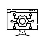 A unified digital platform interface showing seamless access and interaction for clients, suppliers, and workers — all in one centralized system.