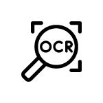 A digital interface showcasing smart OCR (Optical Character Recognition) technology extracting and converting text from scanned documents and images with high accuracy.